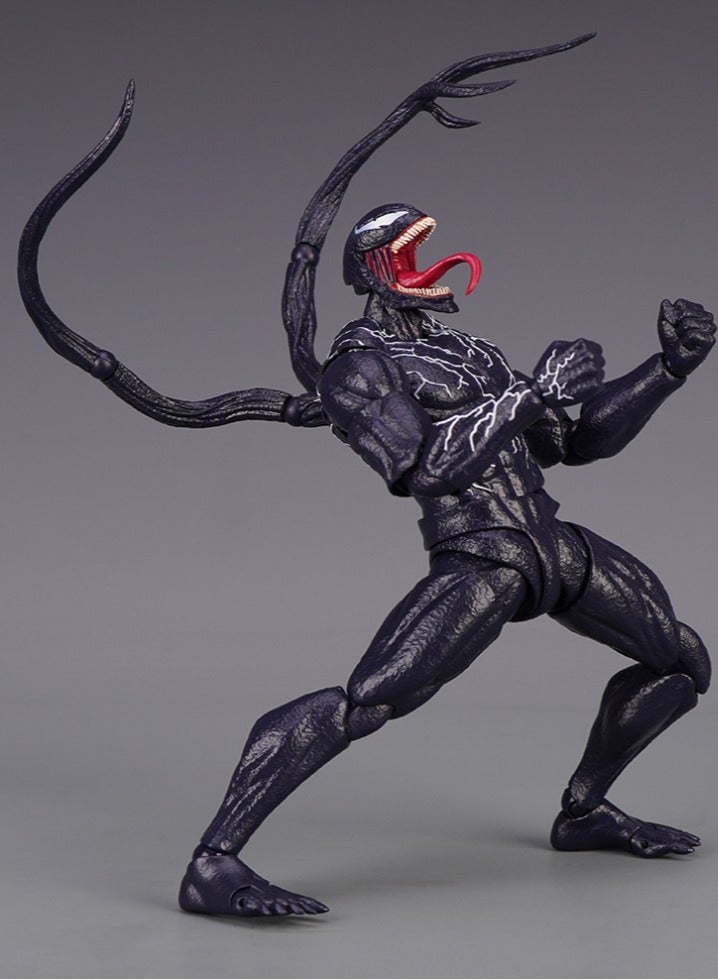 Venom Action Figure Amazing Spiderman Carnage Anime Action PVC Figure Movable Characters Model Statue Toys Desktop Ornaments or Kids Boys Birthday Gift-Venom (Updated Version Venom) - Image 2
